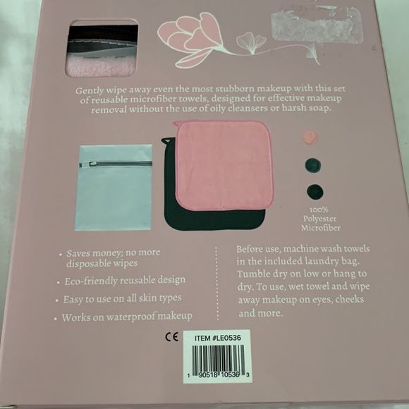 NIB, Lily Eden Reusable Make-up Remover Towel Set - Picture 2 of 8